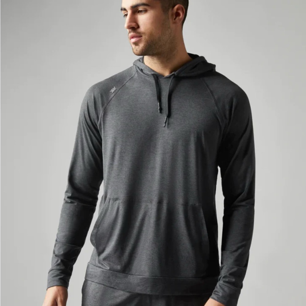 RHONE- Men’s Charcoal Hoodie Sweatshirt